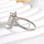 Louily Classic Split Shank Halo Radiant Cut Engagement Ring - louilyjewelry