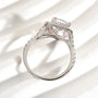 Louily Classic Split Shank Halo Radiant Cut Engagement Ring - louilyjewelry