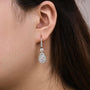 Louily Elegant Pear Cut Women's Dangle Earrings In Sterling Silver - louilyjewelry