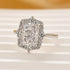 8 Ct Louily Luxurious Three Stone Radiant Cut Wedding Set In Sterling Silver - louilyjewelry