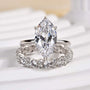 Louily Special 3.0Ct Marquise Cut Wedding Set - louilyjewelry