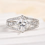 Louily Moissanite Special 2.0 Carat Square Princess Cut Engagement Ring - louilyjewelry