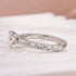 Moissanite 1.2 Ct Round Cut White Gold Engagement Ring - louilyjewelry