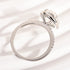 Louily Moissanite 4.5 Carat Halo Oval Cut Engagement Ring - louilyjewelry