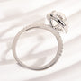 Louily Moissanite 4.5 Carat Halo Oval Cut Engagement Ring - louilyjewelry