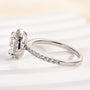 Louily Moissanite 2.0 Carat Halo Round Cut Engagement Ring - louilyjewelry