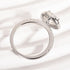 Louily Moissanite 2.0 Carat Halo Round Cut Engagement Ring - louilyjewelry