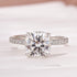 Louily Moissanite 2.0~2.5 Carat Cushion Cut Engagement Ring - louilyjewelry