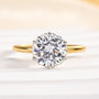 Louily Precious Moissanite Two-tone 2.0 Carat Engagement Ring - louilyjewelry