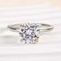 Louily Moissanite 2.0 Carat Round Cut Promise Ring - louilyjewelry