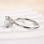 Louily Moissanite 2.0 Carat Round Cut Promise Ring - louilyjewelry