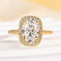 Louily Moissanite Special 2.5 Carat Halo Oval Cut Engagement Ring - louilyjewelry