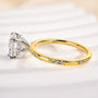 Louily Elegant Moissanite Two-tone 2.0 Carat Engagement Ring - louilyjewelry