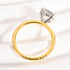 Louily Elegant Moissanite Two-tone 2.0 Carat Engagement Ring - louilyjewelry