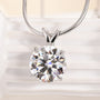 Louily Moissanite Round Cut Necklace - louilyjewelry