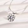 Louily Moissanite Round Cut Necklace - louilyjewelry