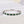 Louily Half Eternity Emerald Green And White Stone Wedding Band