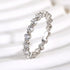 Louily Fashion Eternity Round Cut Wedding Band In Sterling Silver - louilyjewelry