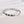 Louily Half Eternity Emerald Green And White Stone Wedding Band