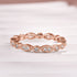 Moissanite 0.3Ct White Gold Pavé Eternity Wedding Ring - louilyjewelry