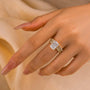 Louily Noble 3.5Ct Radiant Cut 3PC Wedding Ring Set - louilyjewelry