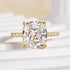 Louily Exclusive Cushion Cut Women's Engagement Ring In Sterling Silver - louilyjewelry