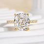 Louily Exclusive Cushion Cut Women's Engagement Ring In Sterling Silver - louilyjewelry