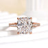Louily Exclusive Cushion Cut Women's Engagement Ring In Sterling Silver - louilyjewelry