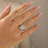8 Ct Louily Luxurious Three Stone Radiant Cut Wedding Set In Sterling Silver - louilyjewelry