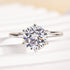 Louily 2.0 Carat Moissanite 6 Prong Round Cut Promise Ring - louilyjewelry