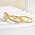 Yellow Gold 3.5Ct Radiant Cut Wedding Ring Set