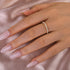 Louily Moissanite Round Cut Full Eternity Wedding Band - louilyjewelry