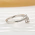 Crown Shaped Wedding Band In Sterling Silver - louilyjewelry