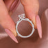 Moissanite 1.2 Ct Round Cut White Gold Engagement Ring - louilyjewelry