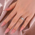 Moissanite 1.2 Ct Round Cut White Gold Engagement Ring - louilyjewelry
