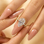 Louily Excellent Pear Cut Engagement Ring - louilyjewelry