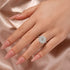 Moissanite 1.2Ct Halo Round Cut White Gold Engagement Ring - louilyjewelry