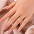Moissanite 0.3Ct White Gold Pavé Eternity Wedding Ring - louilyjewelry