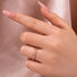 Moissanite 0.3Ct White Gold Pavé Eternity Wedding Ring - louilyjewelry