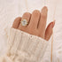 Louily Halo 3.5Ct Oval Cut Simulated Diamond Engagement Ring In Sterling Silver - louilyjewelry