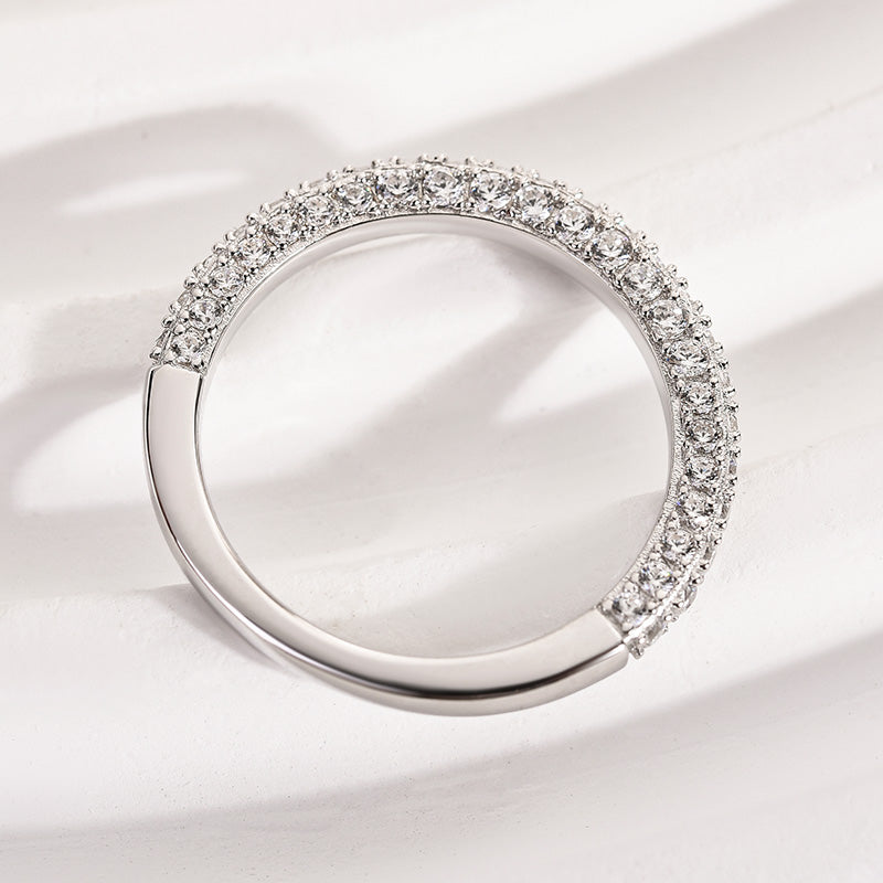 Louily Classic Round Cut Women's Wedding Band - louilyjewelry