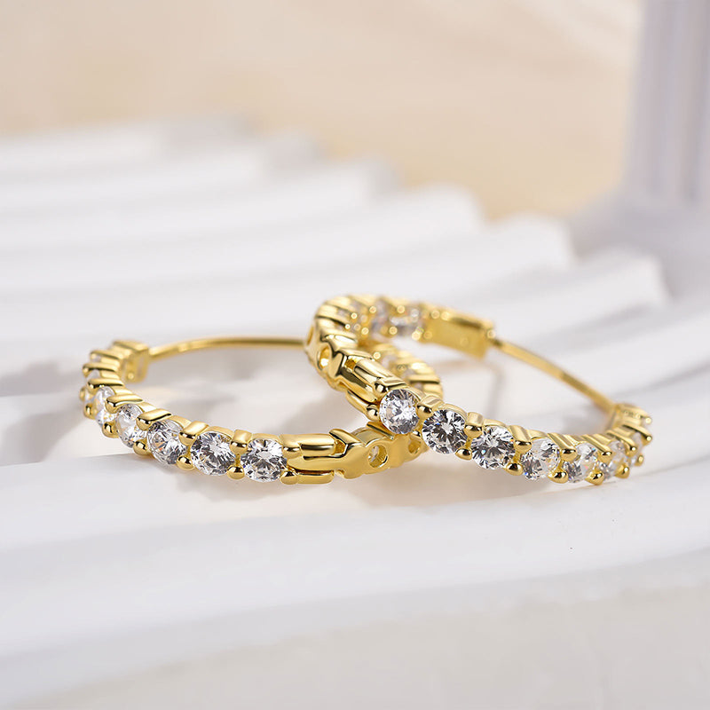 Louily Unique Hoop Earrings In Sterling Silver - louilyjewelry