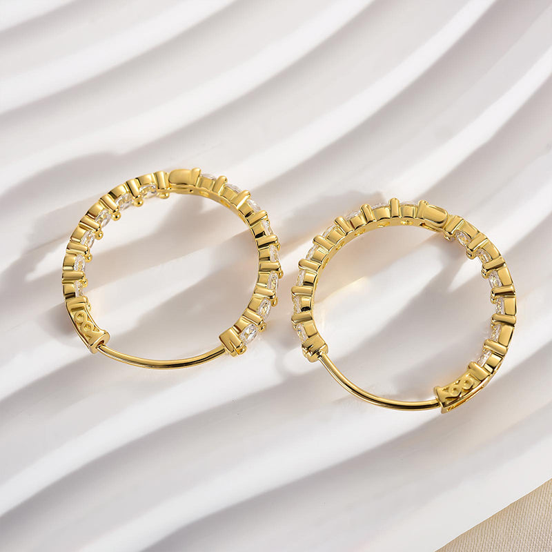 Louily Unique Hoop Earrings In Sterling Silver - louilyjewelry