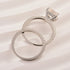 Louily Moissanite 2.0 Carat Square Princess Cut Wedding Ring Set - louilyjewelry