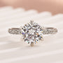 Louily Classic Moissanite 2.0 Carat Round Cut Engagement Ring - louilyjewelry