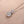 Louily Moissanite 3.0 Ct Round Cut White Gold Pendant Necklace