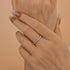 Louily Classic Full Eternity Thin Wedding Band For Women In Sterling Silver - louilyjewelry
