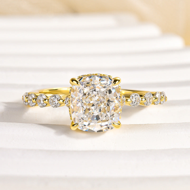 Louily Exquisite 2.0 Carat Cushion Cut Engagement Ring - louilyjewelry