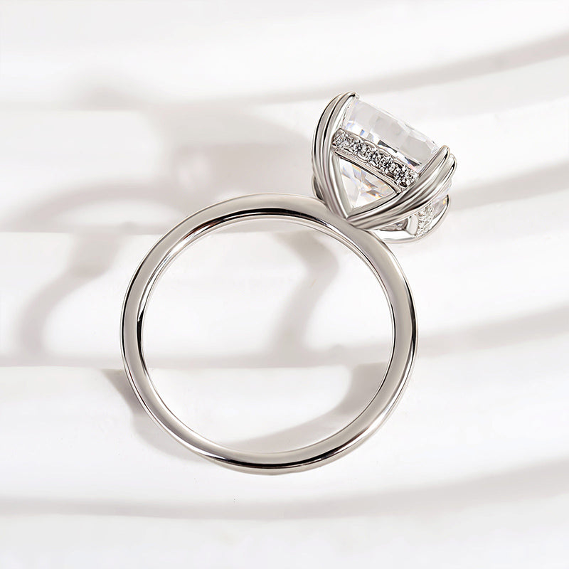 Louily Stunning Cushion Cut Engagement Ring In Sterling Silver - louilyjewelry