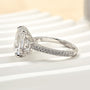 Louily Stunning Emerald Cut Three Stone Engagement Ring In Sterling Silver - louilyjewelry